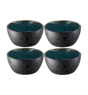 BITZ - Snackschale 12 cm, 4 Stück, Schwarz/Grün