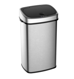 Mülleimer Automatik mit Infrarotsensor 48L Silber
