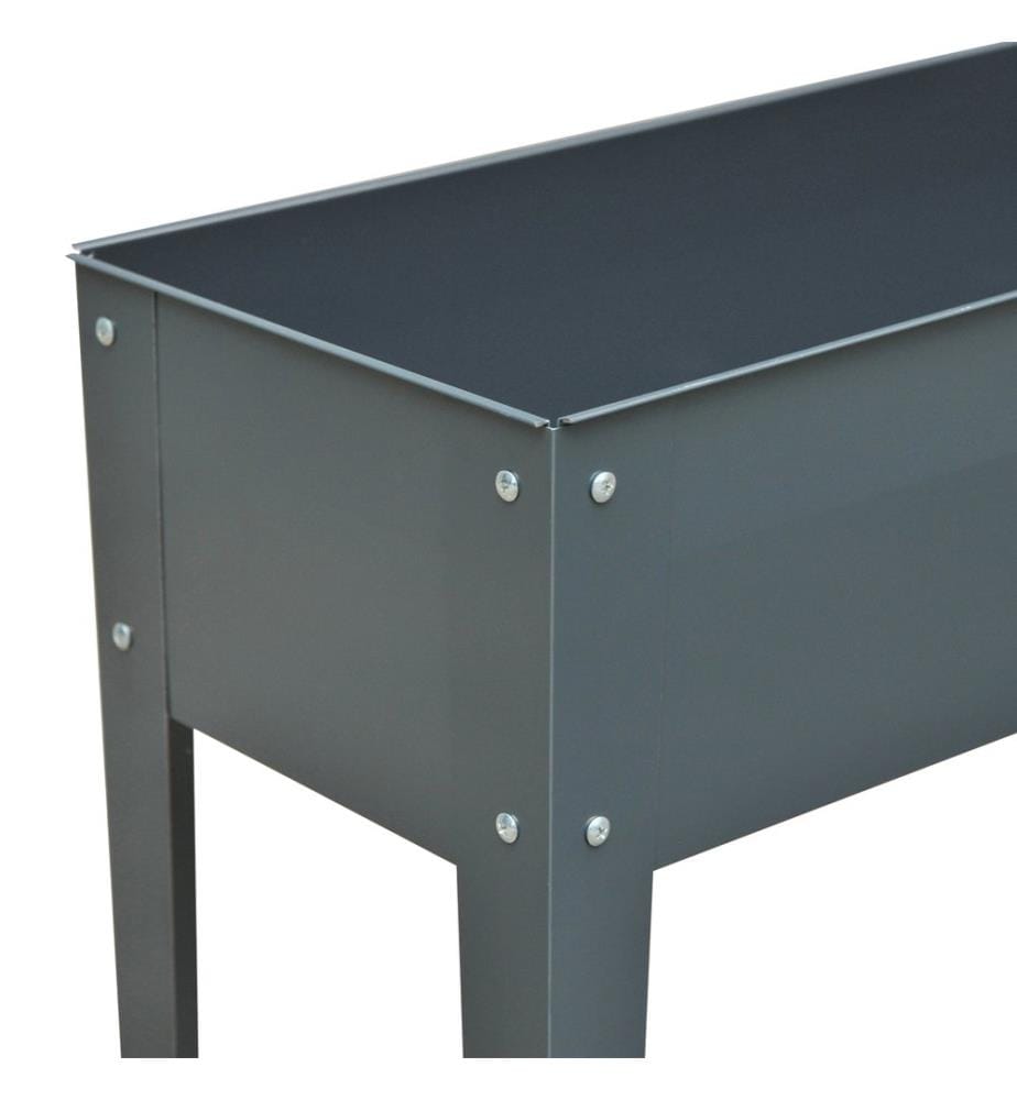 Hochbeet Kräuterbeet Metall 100x30x80 cm