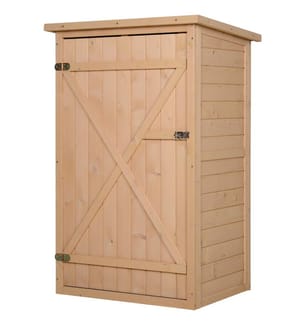 Casetta da giardino Casetta da giardino in legno naturale 75x56x115 cm