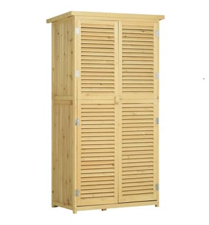 Casetta porta attrezzi Casetta porta attrezzi in legno 87x46,5x160 cm