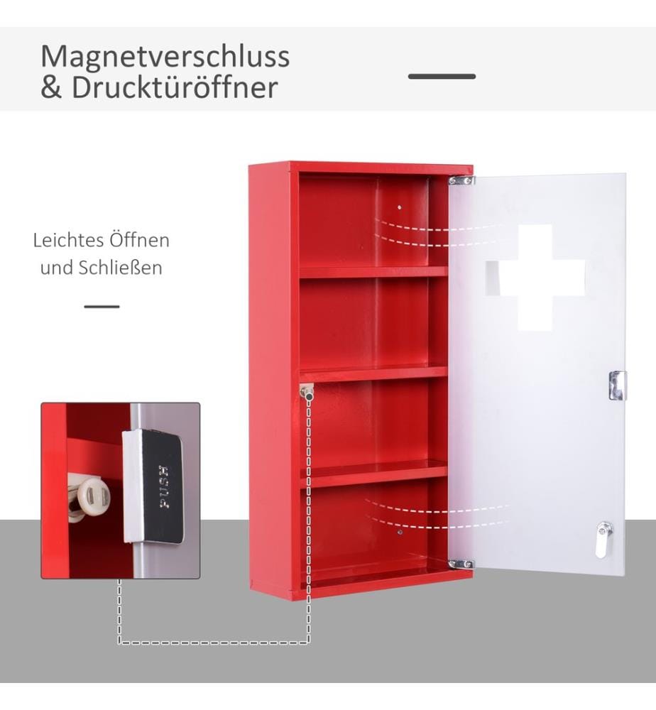 Armoire à pharmacie Armoire de premiers secours avec serrure