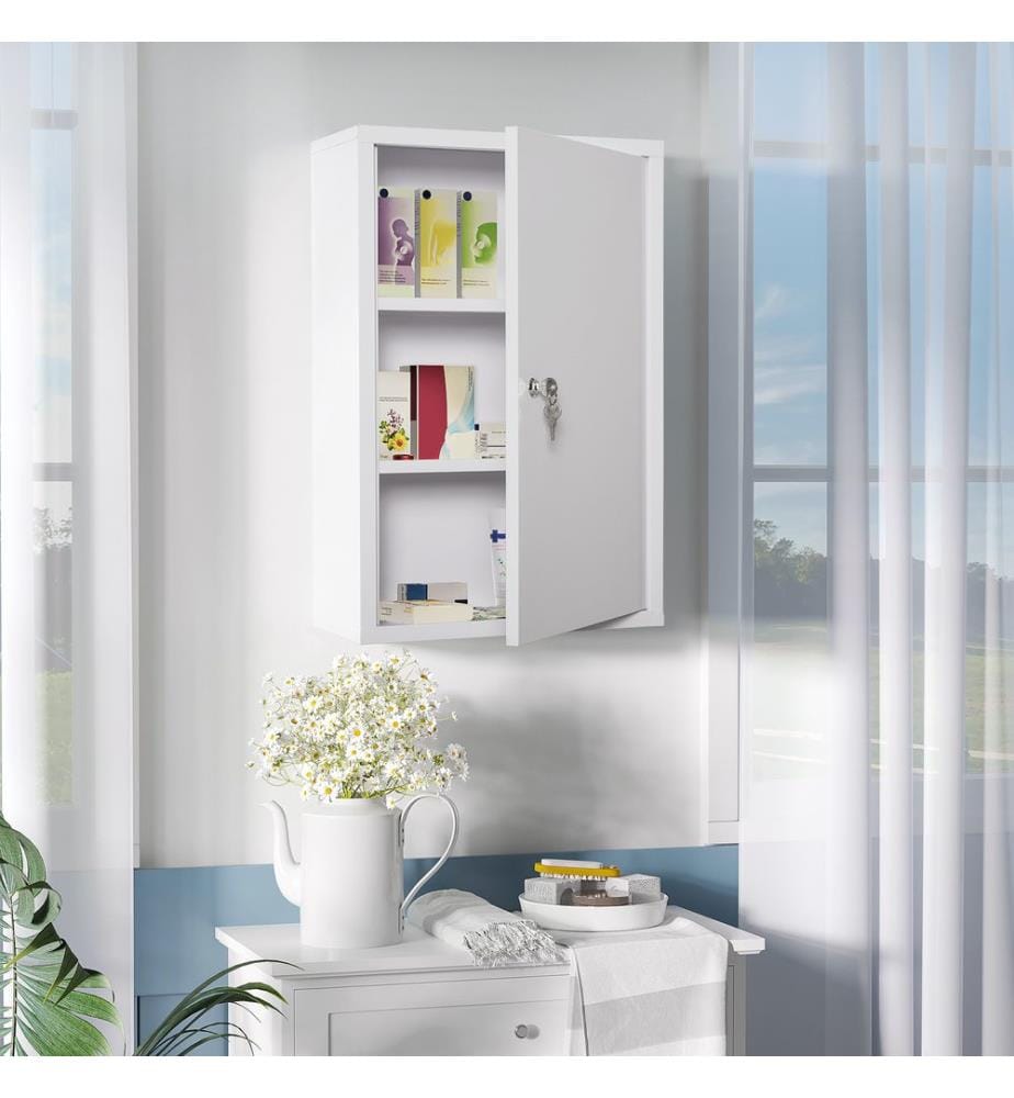 Armoire à pharmacie Armoire de premiers secours avec serrure