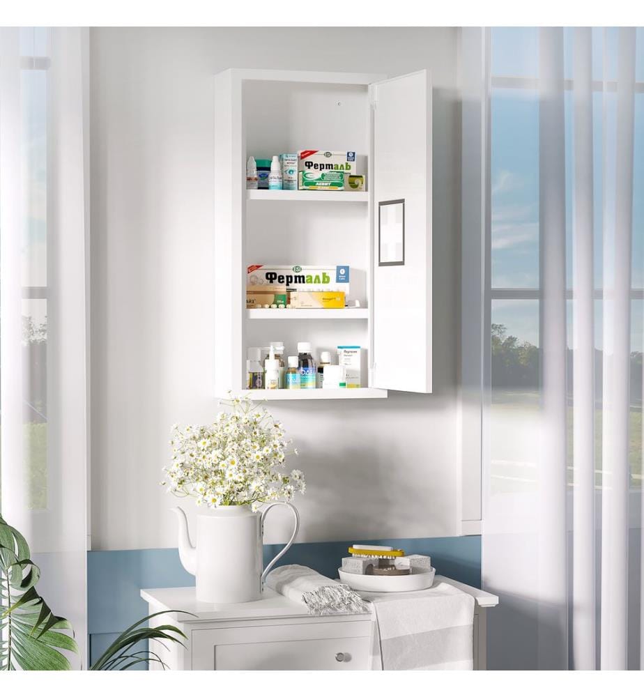 Armoire à pharmacie Armoire de premiers secours avec fermeture magnétique