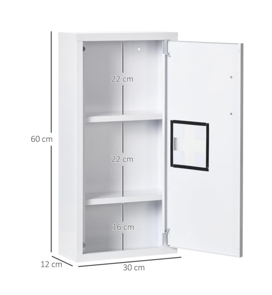 Armoire à pharmacie Armoire de premiers secours avec fermeture magnétique