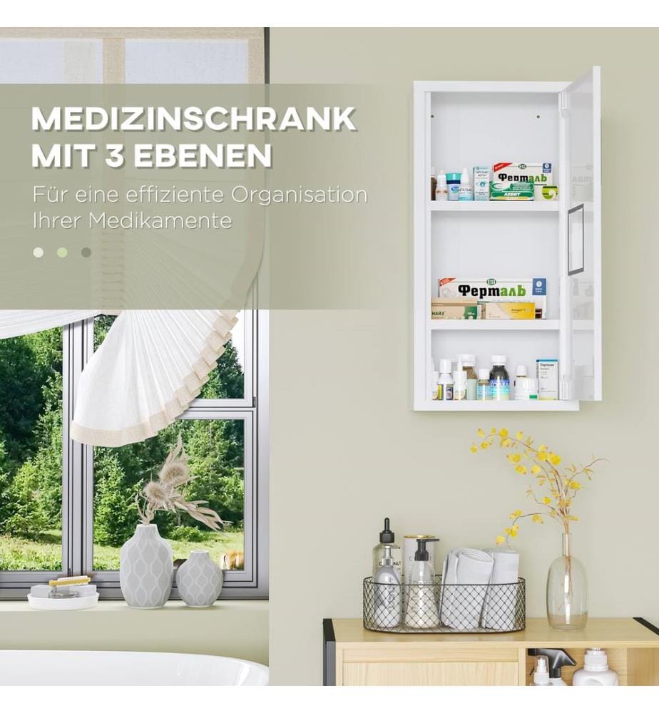 Armoire à pharmacie Armoire de premiers secours avec fermeture magnétique