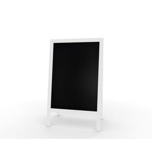 XL Kundenstopper Werbetafel 118x61 cm Kreidetafel Grau