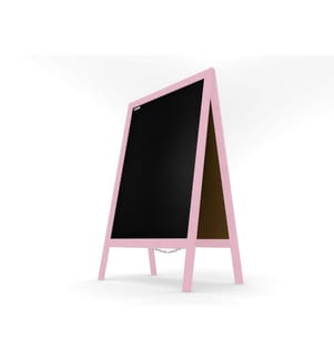 XL Kundenstopper Werbetafel 118x61 cm Kreidetafel Rosa