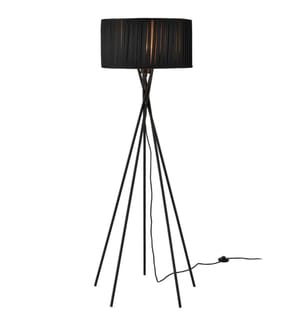 Lampadaire Black Mikado 1x E27 48x155 cm noir