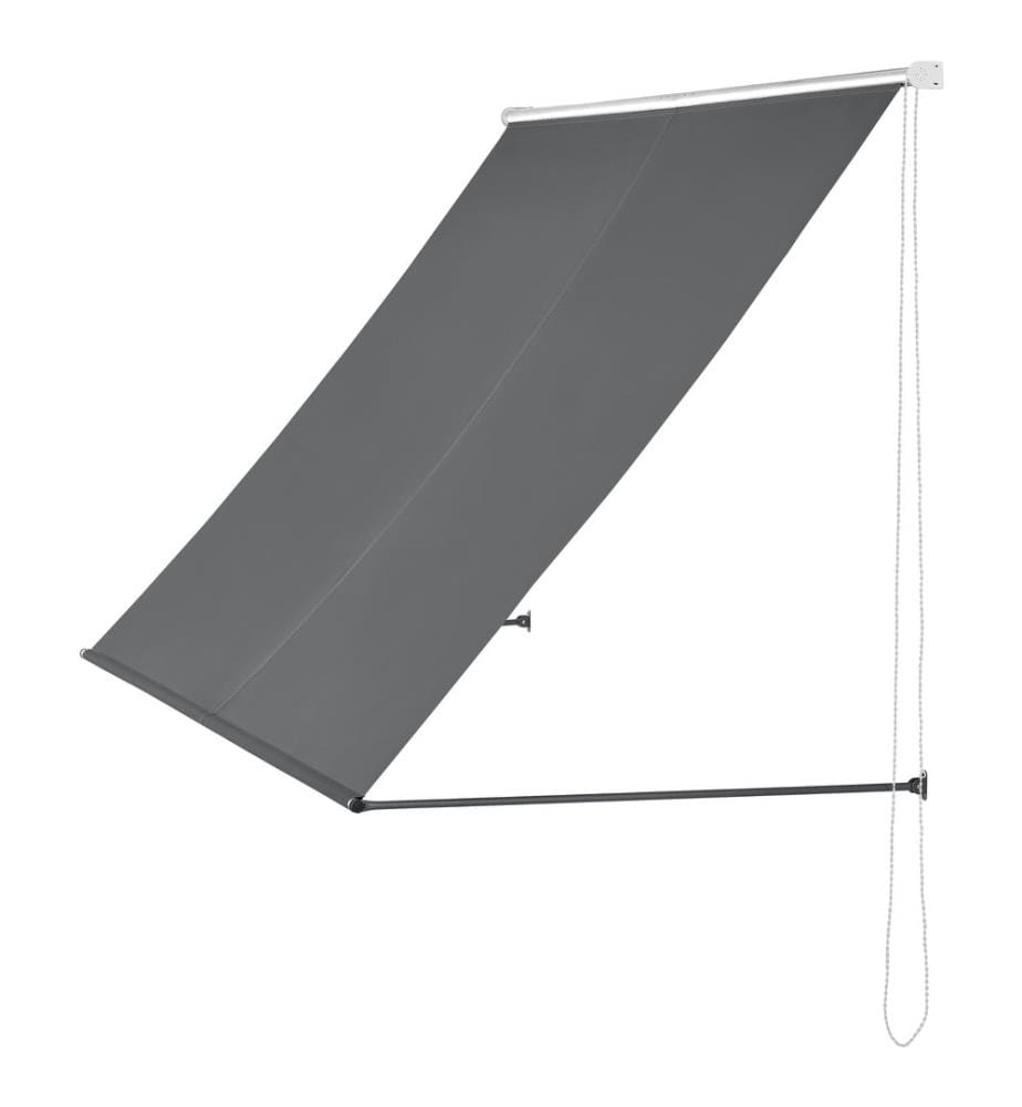 Standmarkise Malaga mit Seitenzugkette 250x120 cm Grau