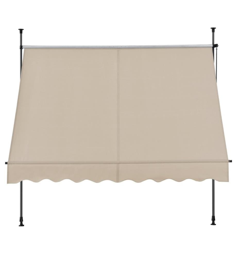 Kle mmmarkise 200x120x200-300 cm sans percer Sable