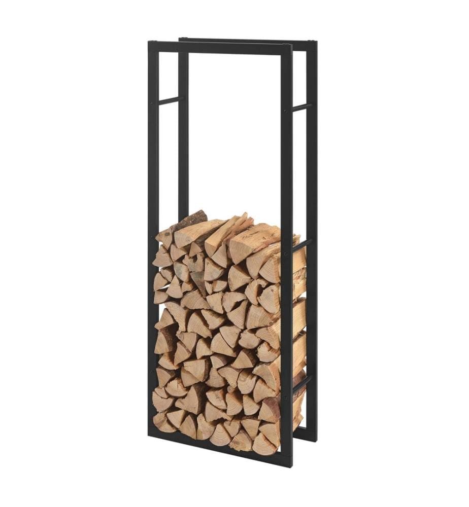 Étagère à bois de cheminée Étagère à bois de chauffage Kasan 60x150x25 cm Acier
