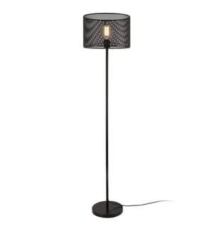 Lampadaire Arensburg 153 cm métal E27 60W noir