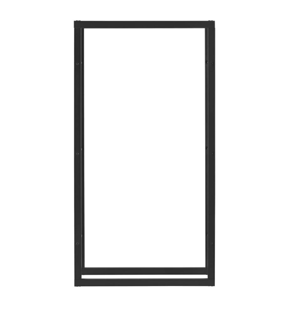 Étagère à bois de cheminée Étagère à bois de chauffage Kasan 75x150x25 cm Acier