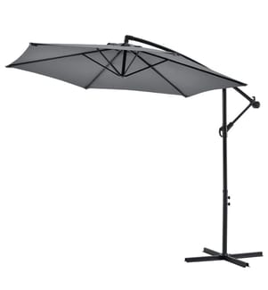 Ampelschirm Budva 270 cm Polyester Stahl Grau