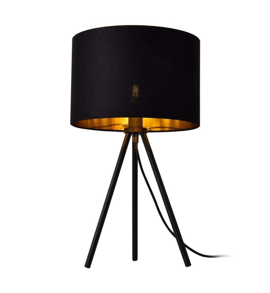 Tischlampe Metz E14 Max. 40W mit Metallfüssen Schwarz