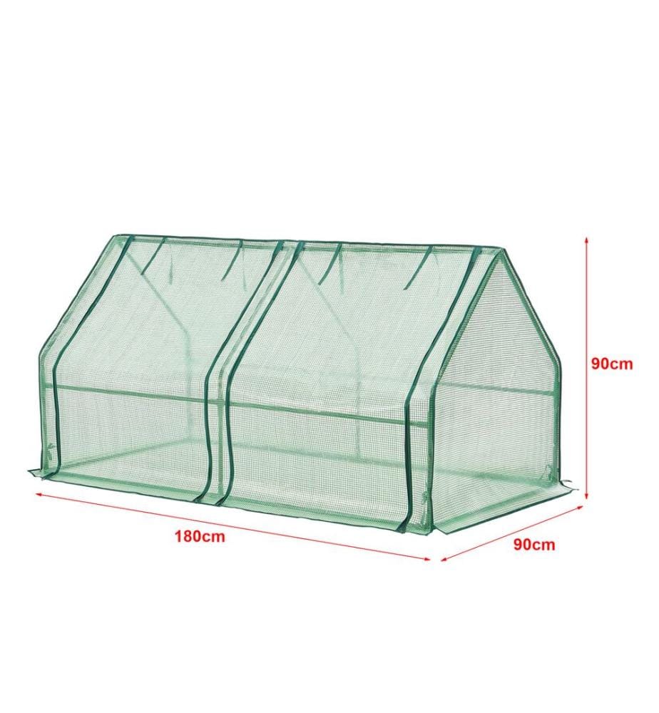Mini Gewächshaus Nissewaard 180x90x90 cm Gitternetz Grün