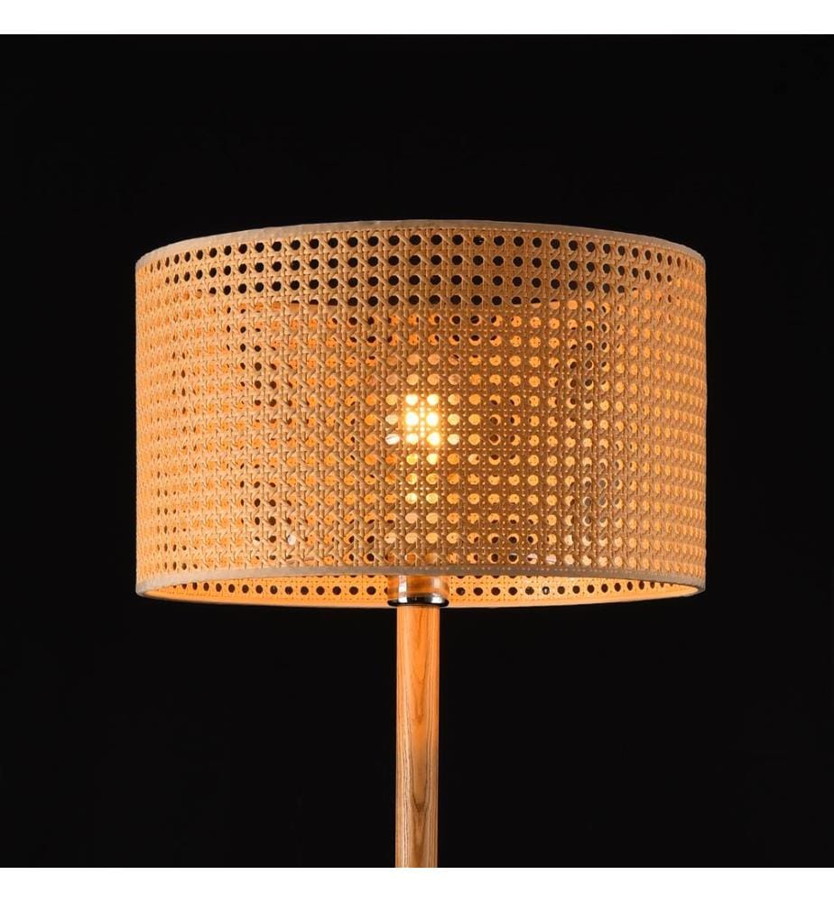 Lampada da terra Lampada da terra Rochdale E27 giallo-marrone