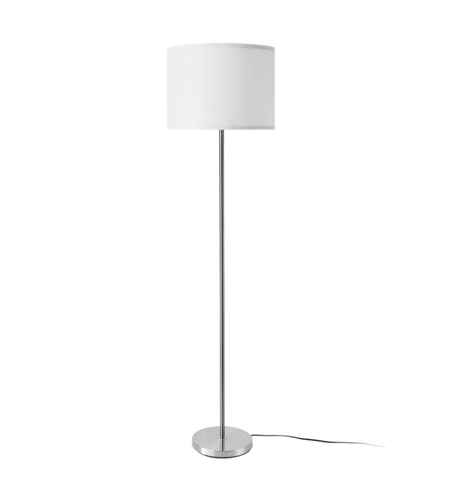 Stehleuchte Stehlampe Tamworth E27 Silber Textil