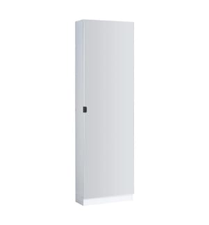 Schuhschrank Meura 160x48x20 cm verspiegelt Weiss