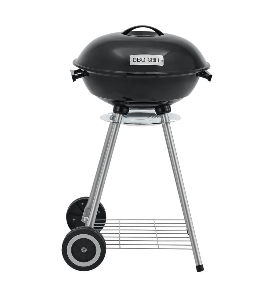 Barbecue rotondo El Paso 80x49x47 cm nero
