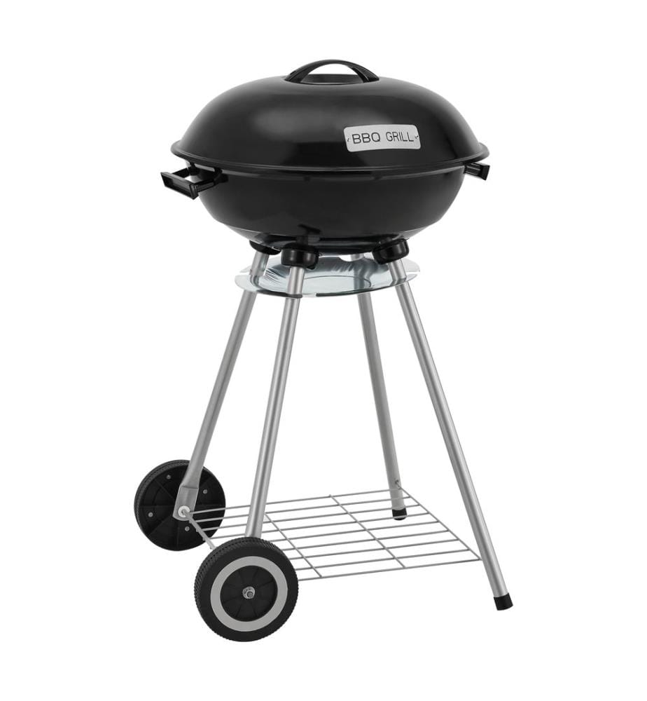 Barbecue rotondo El Paso 80x49x47 cm nero