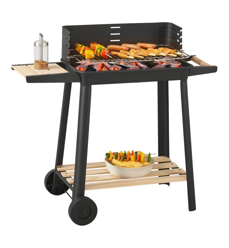 Carrello barbecue Austin 78x86x30 cm nero