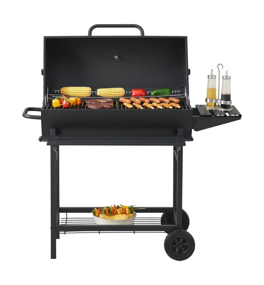 Carrello barbecue Dallas 95x108x61 cm nero