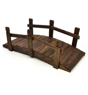 Pont pour bassin, pont en bois, pont décoratif, pont de jardin, 70 x 32 x 25 cm
