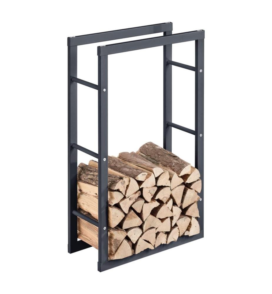Étagère à bois de chauffage Kasan 60 x 100 x 25 cm en acier