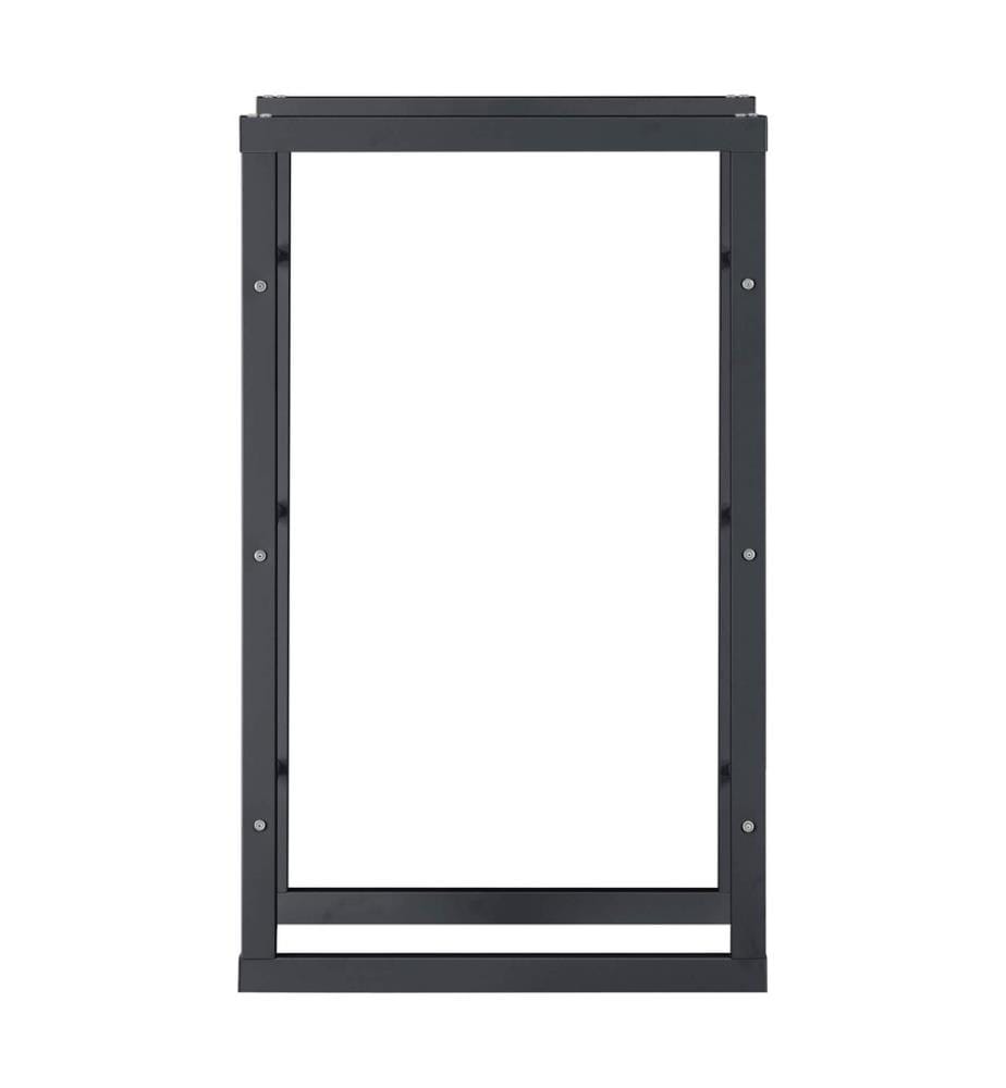 Étagère à bois de chauffage Kasan 60 x 100 x 25 cm en acier