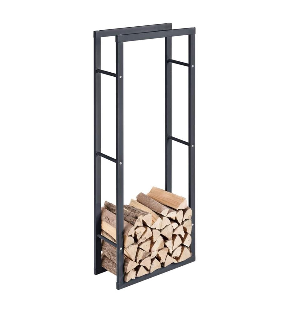 Étagère à bois de chauffage Kasan 60 x 150 x 25 cm en acier