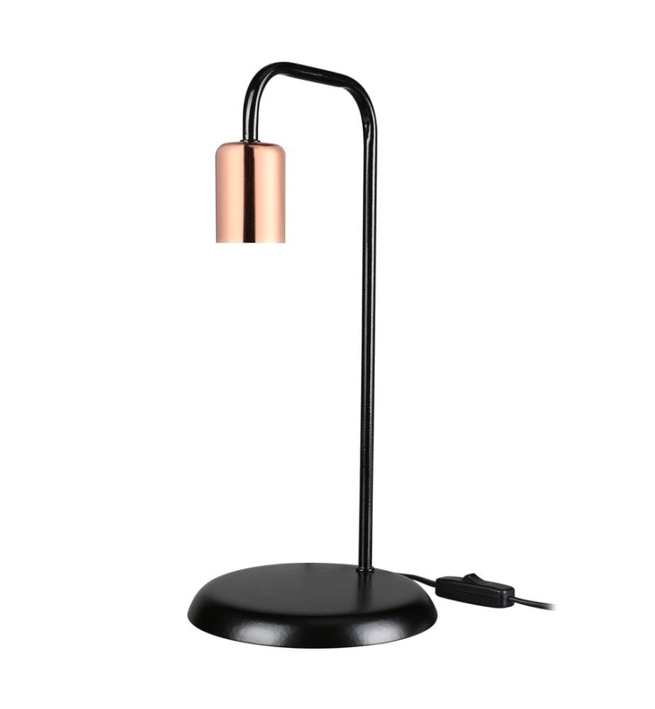 Tischlampe Lancaster E27 Metall Schwarz Kupferfarben