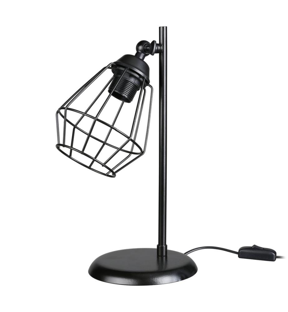Lampe de table Gosport E27 en métal noir