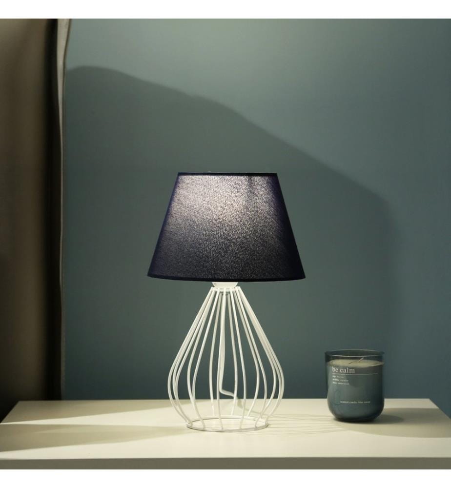 Tischlampe Plymouth 1xE27 Blau