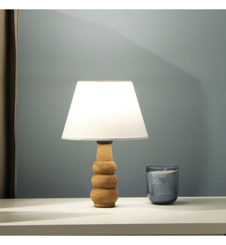 Lampe de table Poole 1xE27 blanche