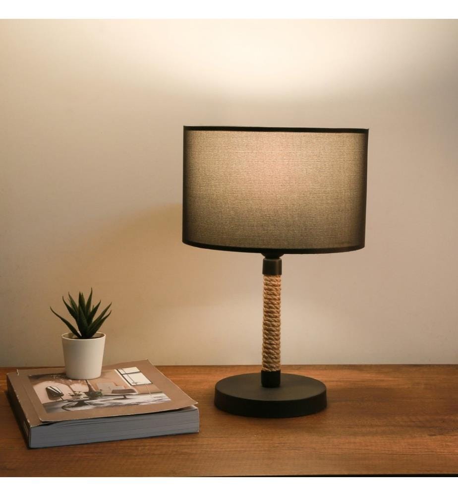 Lampe de table Rayleigh 1xE27 noire