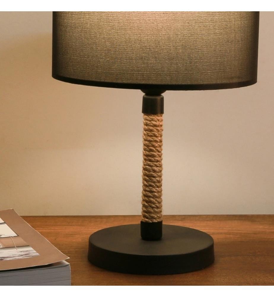 Lampe de table Rayleigh 1xE27 noire