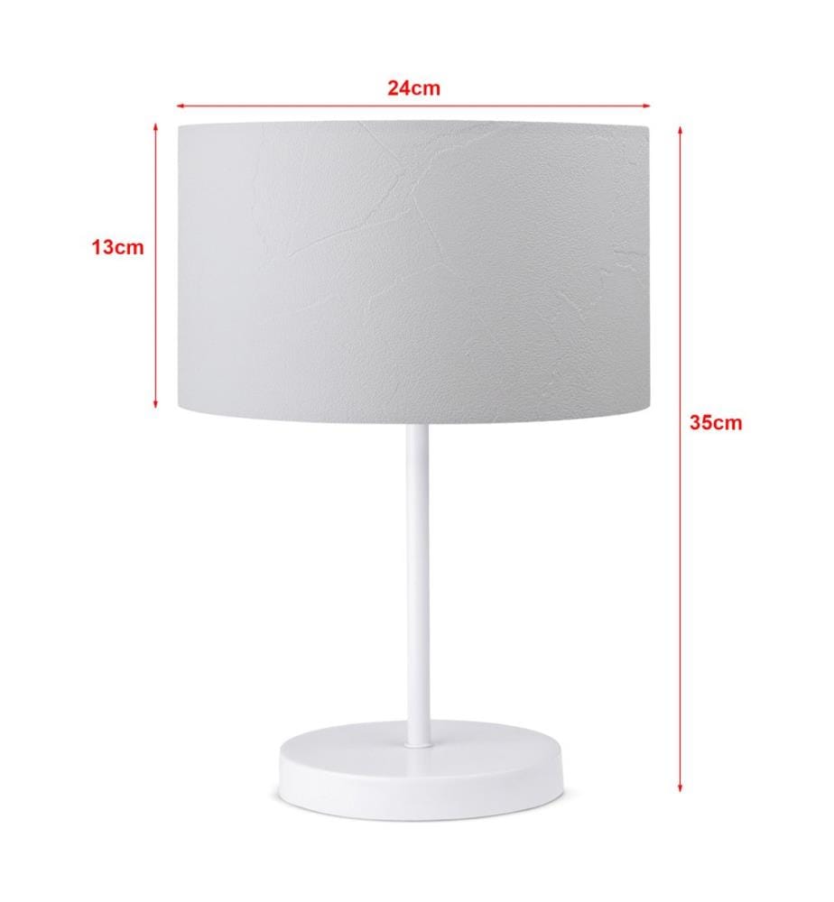 Lampe de table Margate en métal, 1xE27, blanche