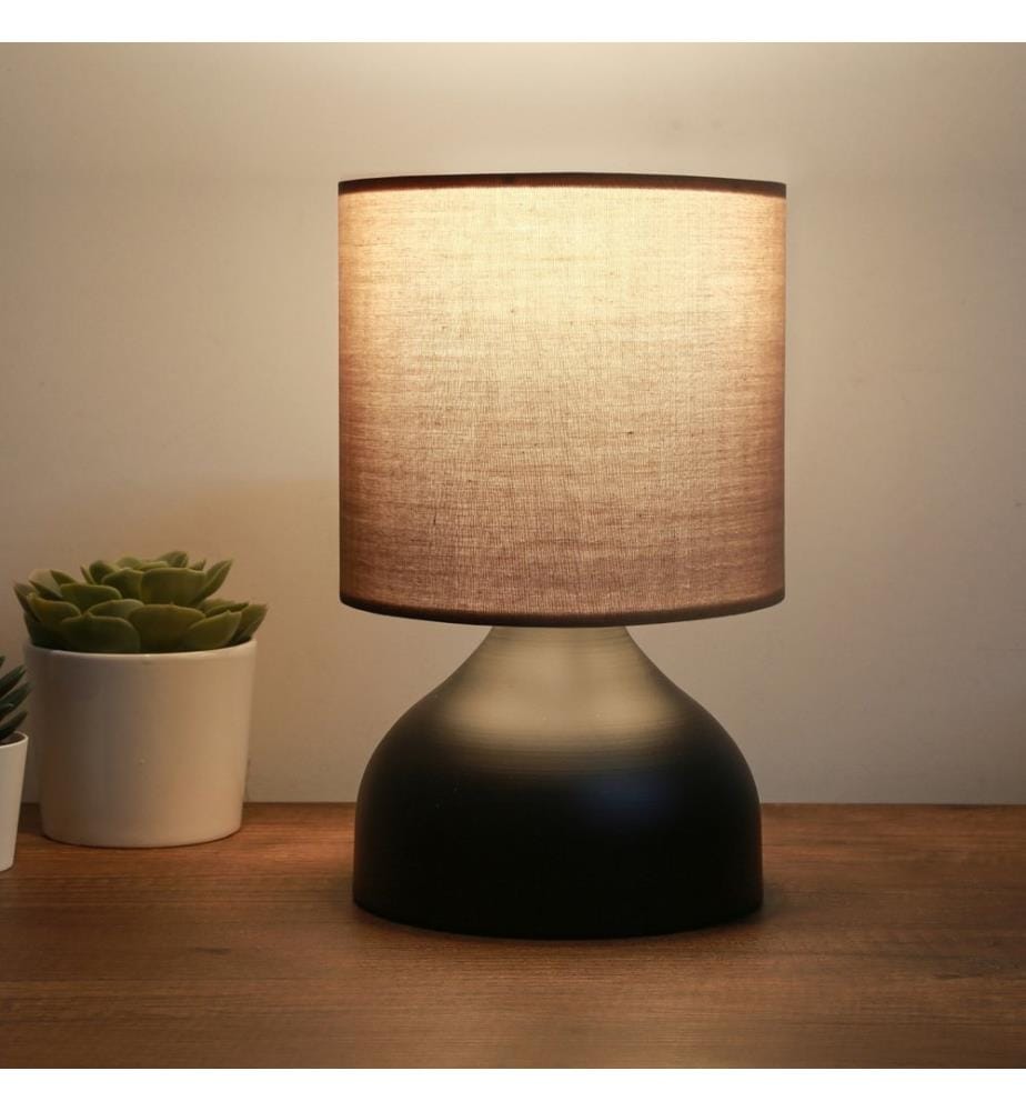 Lampe de table Shoreham 1xE14 marron