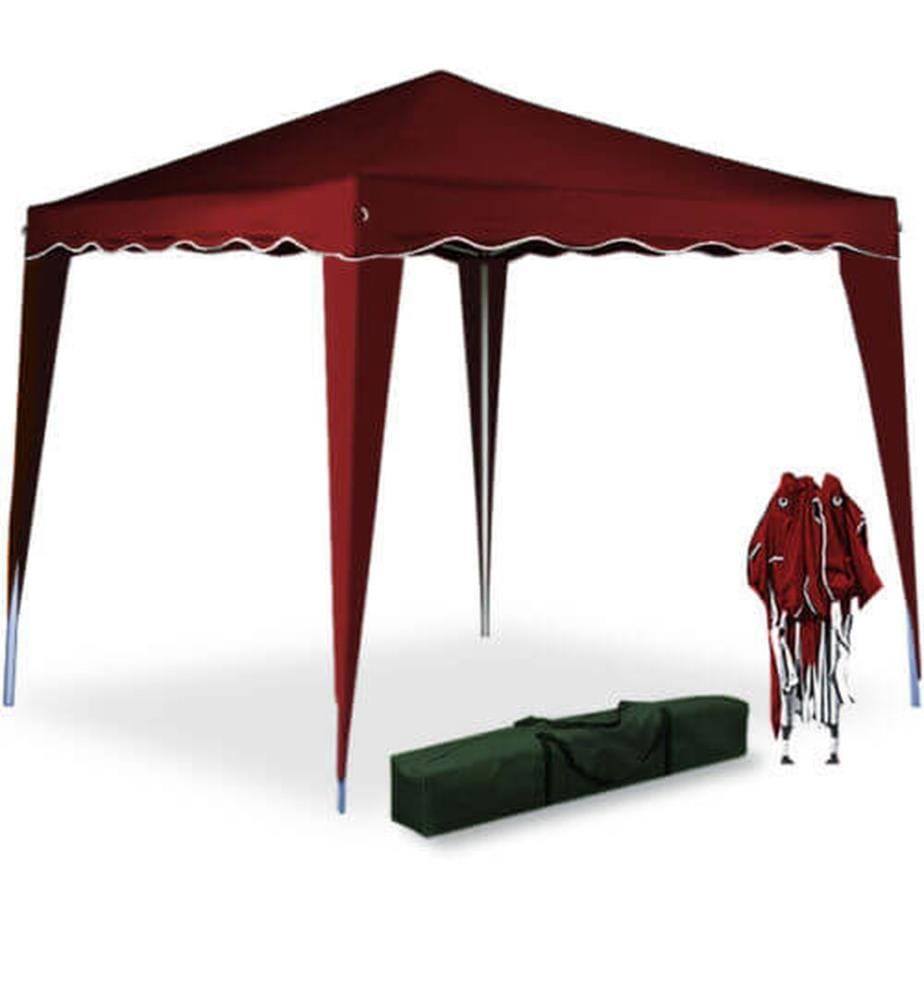 Faltpavillon Gartenpavillon 3x3m weinrot