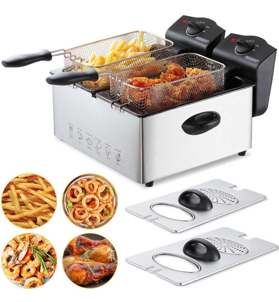 Doppel Friteuse Fritteuse Fritöse Frittöse 2x2000