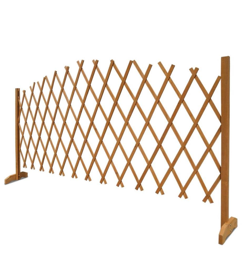 Rankhilfe Absperrgitter Tierschutzgitter Holz - 180 x 107 cm braun