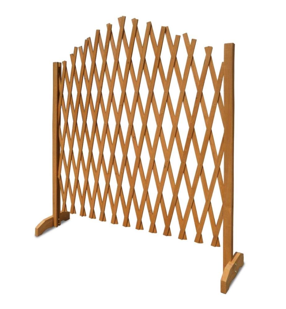 Rankhilfe Absperrgitter Tierschutzgitter Holz - 180 x 107 cm braun