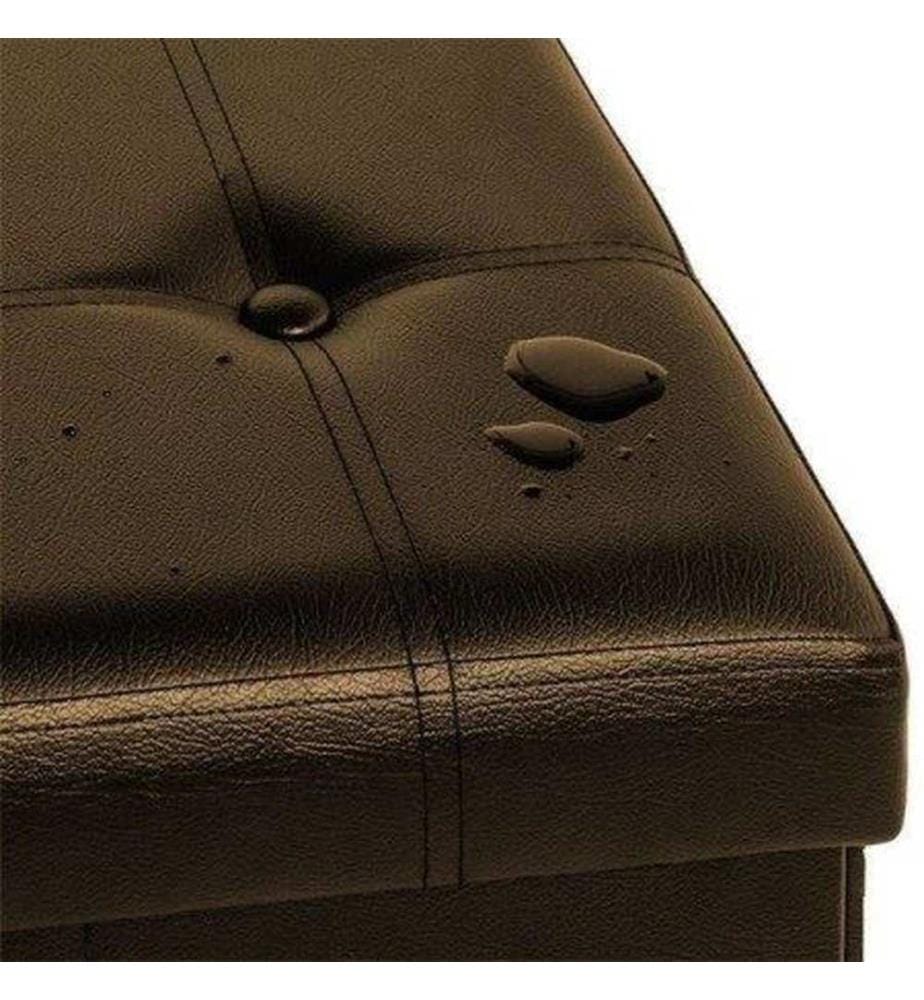 Coffre-siège, panier à linge, coffre à linge 80 x 40 x 40 cm, marron