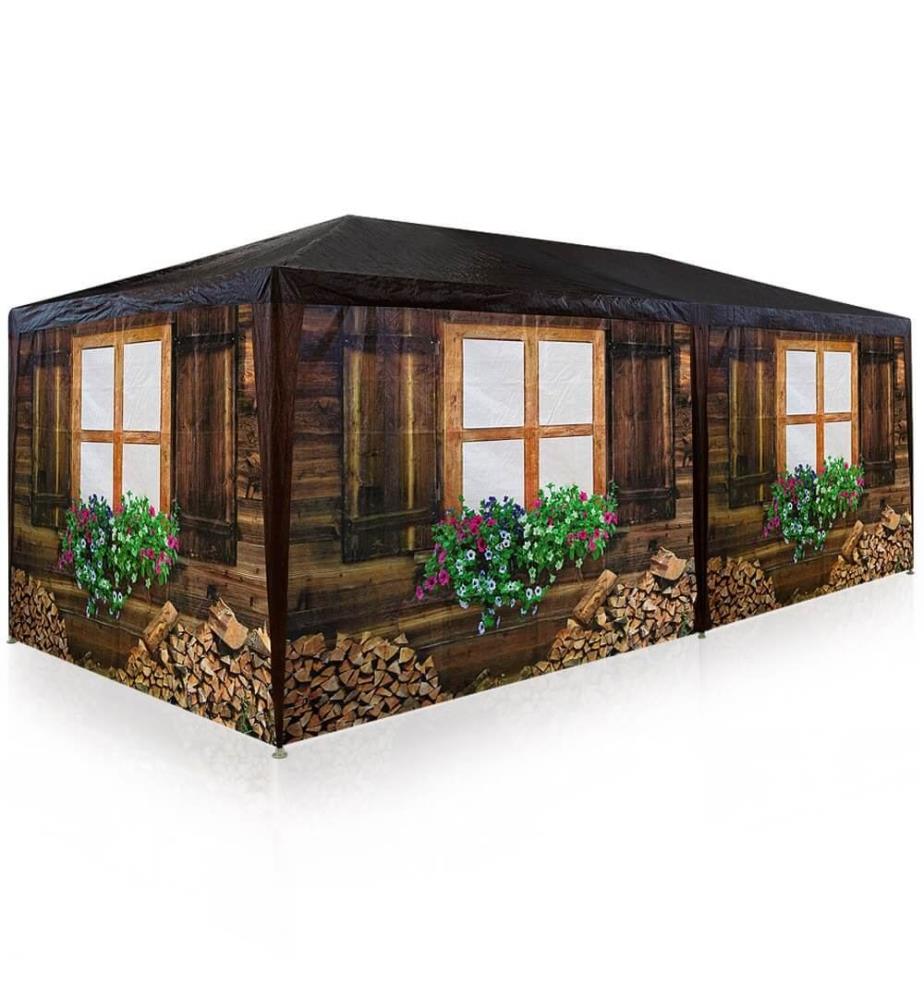 Partyzelt Pavillon Hütte Almhütte 6 x 3 Meter