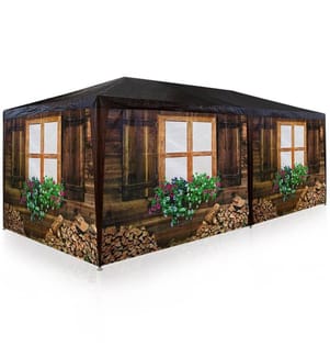 Partyzelt Pavillon Hütte Almhütte 6 x 3 Meter