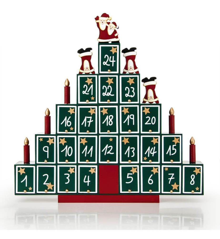 Calendrier de l'Avent en bois à remplir soi-même