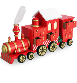Calendrier de l'Avent « Locomotive » en bois à remplir soi-même