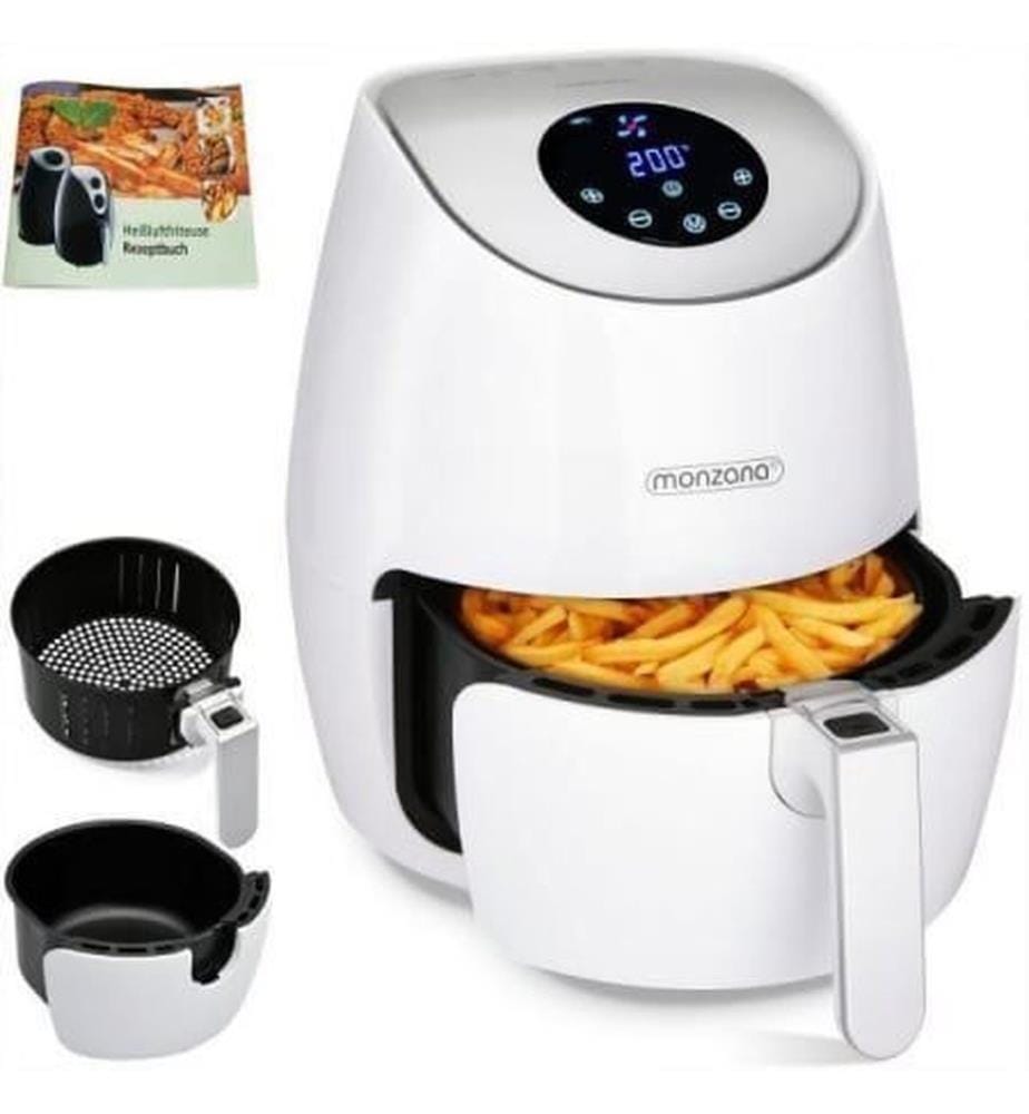 Friteuse à air chaud 9-en-1 avec écran tactile, 3,6 litres